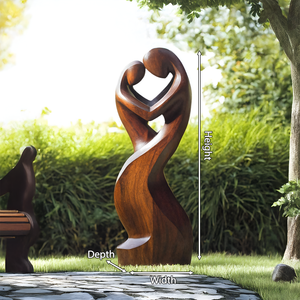 Handcrafted Abstract Sculpture For Furniture Wall Decor