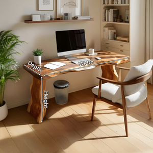 Modern Solid Wood Desk For Bedroom Work And Study Space