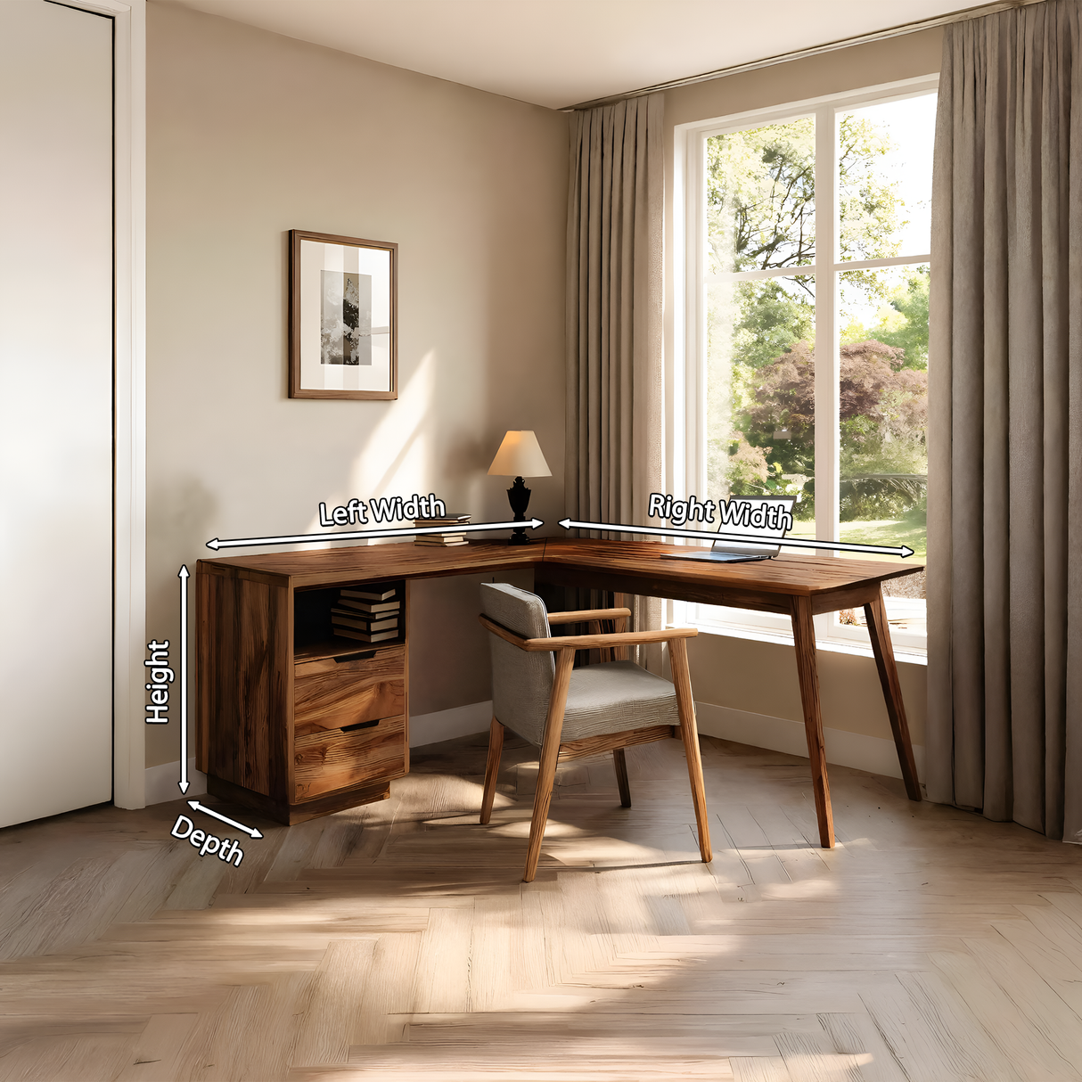 Minimal L Shaped Desk For Home Workspace