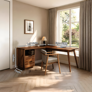 Minimal L Shaped Desk For Home Workspace