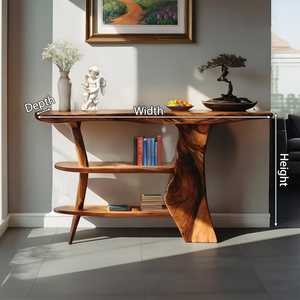 Farmhouse Solid Wood Entryway Console For Bedroom Design