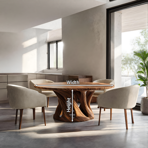 Sculptural Round Dining Table For Contemporary Interior