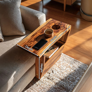 Farmhouse Solid Wood Armrest For Sofa Decor Ideas