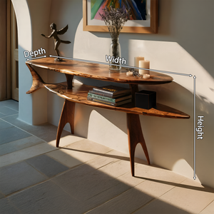 Modern Wooden Console Table For Entryway And Living Room