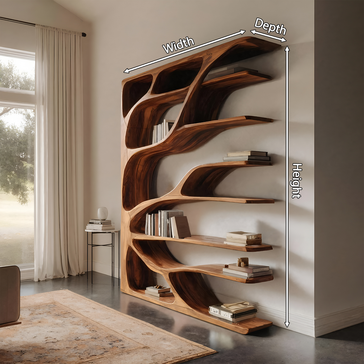 Modern Statement Bookshelf For Home Interiors Decor