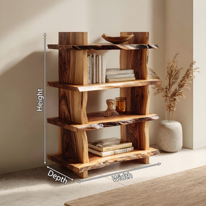 Minimal Wood Bookshelf For Bedroom Storage And Modern Decor