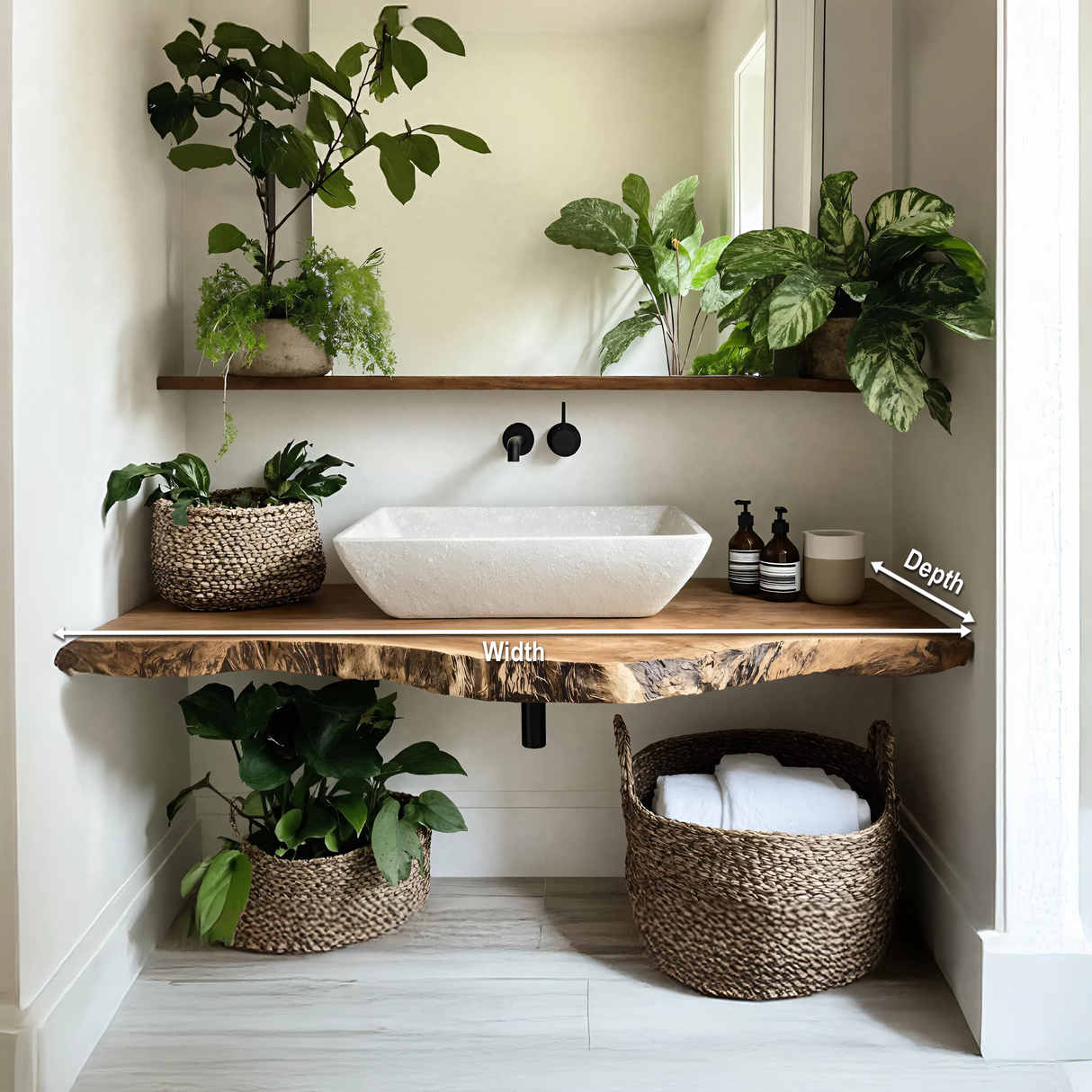 Farmhouse Bathroom Vanity For Natural Furniture Decor