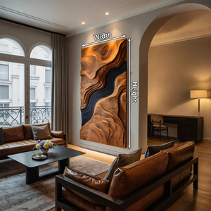 Abstract Carved Wall Art Sculpture For Modern Living Room
