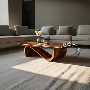 Minimalist Coffee Table Unique Base Design For Living Room