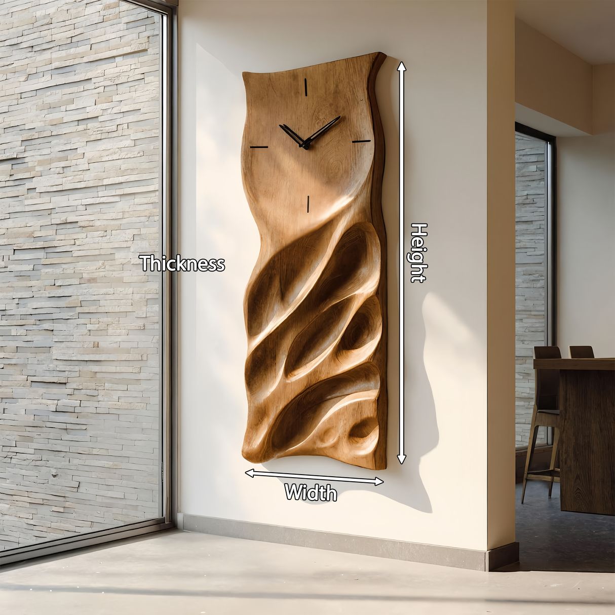 Minimalist Handcrafted Wall Clock For Living Room Interior