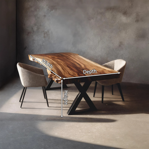 Kitchen Decor Modern Solid Wood Dining Table Minimal Legs
