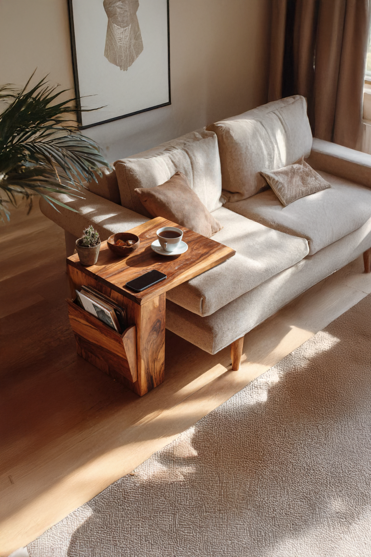 Farmhouse Modern Wooden Armrest For Furniture Design