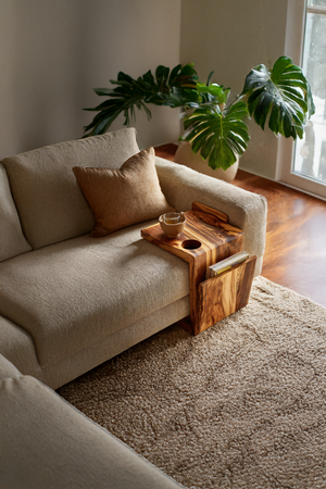 Handcrafted Live Edge Armrest For Furniture Decor