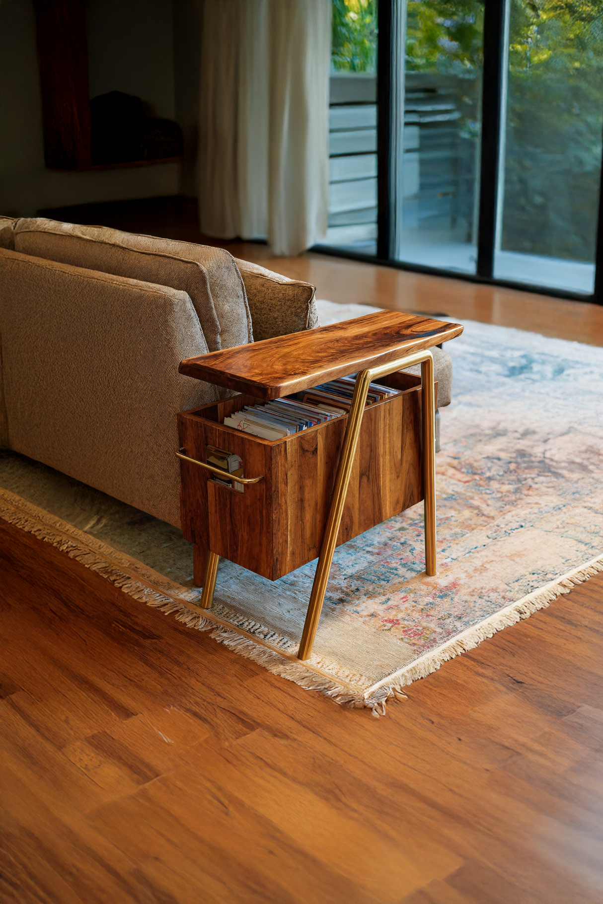 Handcrafted Wooden Side Table For Furniture Decoration