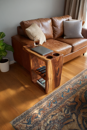 Handcrafted Live Edge Side Table For Furniture Design