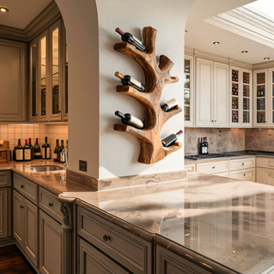 Luxury Wine Rack Wall Sculpture For Kitchen And Living Room