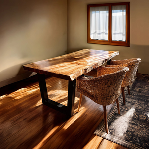 Furniture Decor Handcrafted Live Edge Dining Table Organic