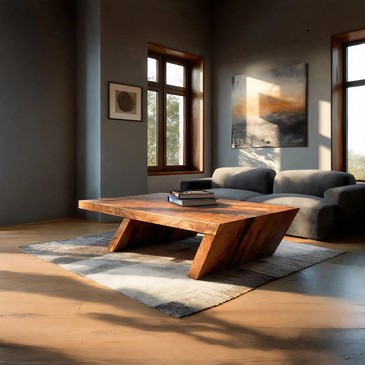 Unique Center Table With Rustic Charm For Living Room