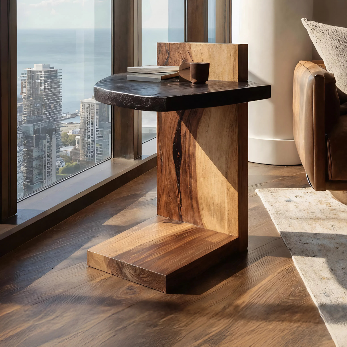 Handcrafted Wooden Side Table For Premium Furniture Look