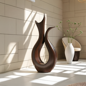 Farmhouse Abstract Sculpture For Furniture Rustic Decor