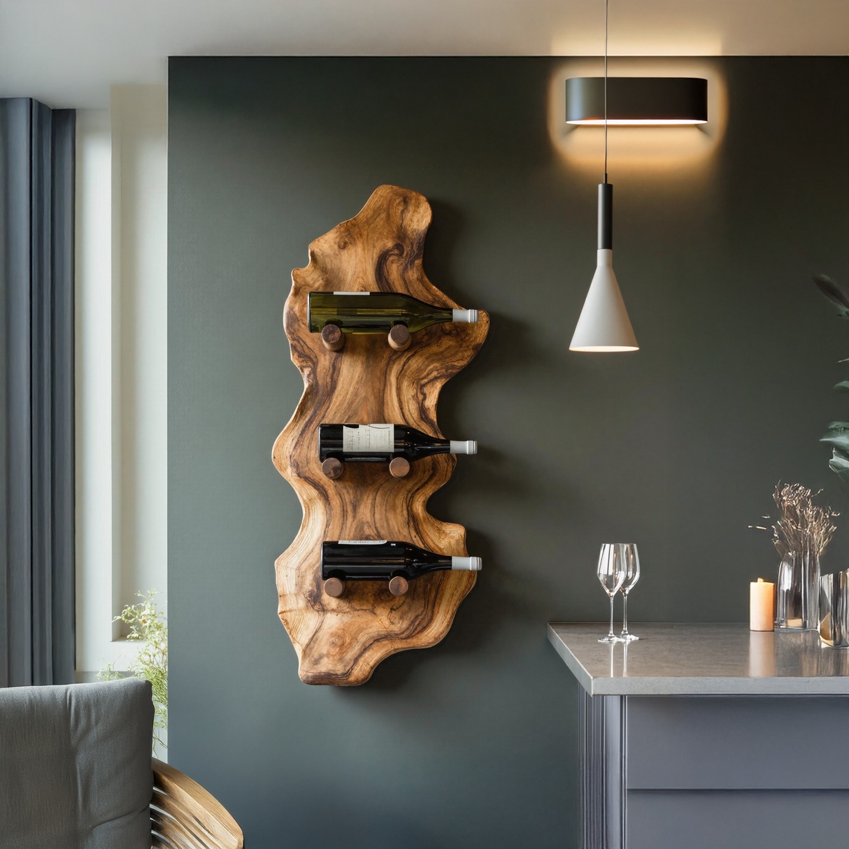 Farmhouse Wine Rack For Furniture Country Home Look