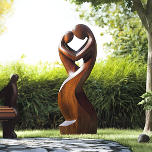 Handcrafted Abstract Sculpture For Furniture Wall Decor