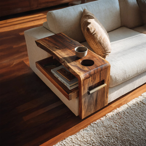 Farmhouse Solid Wood Side Table For Furniture Accent