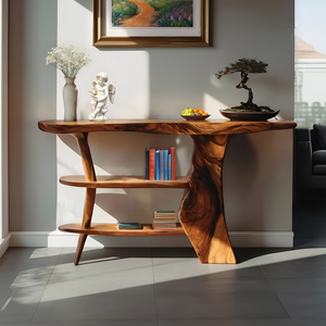 Farmhouse Solid Wood Entryway Console For Bedroom Design