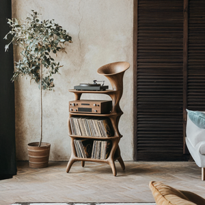 Mid Century Vinyl Cabinet For Livingroom Display