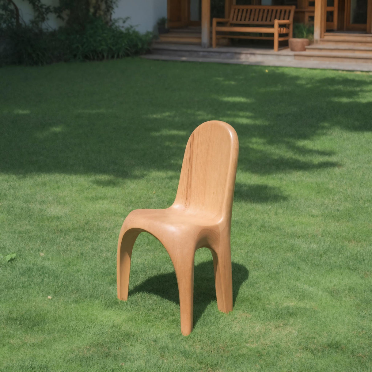 Modern Sculptural Chair With Minimalist Design For Living Room