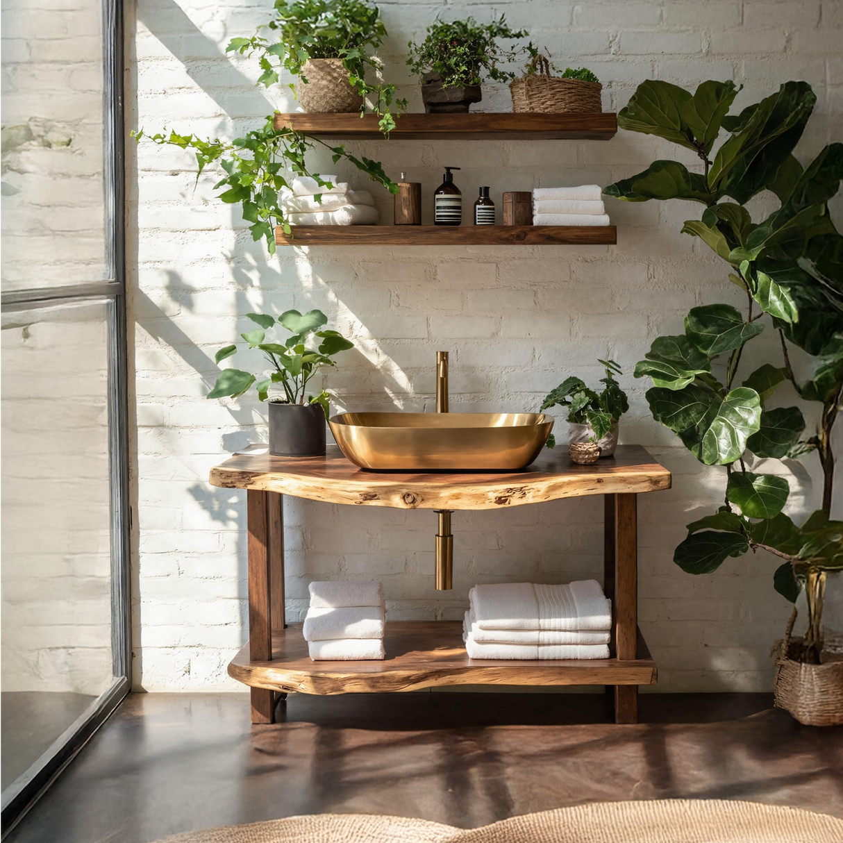 Mid Century Vanity With Storage For Bathroom Style