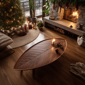 Farmhouse Wooden Coffee Table For Living Room Christmas Furniture