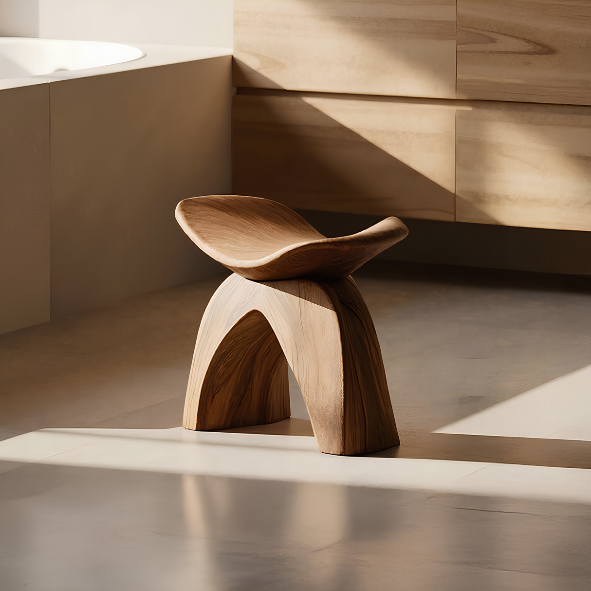 Farmhouse Bath Seat For Cozy Bathroom Furniture Decor