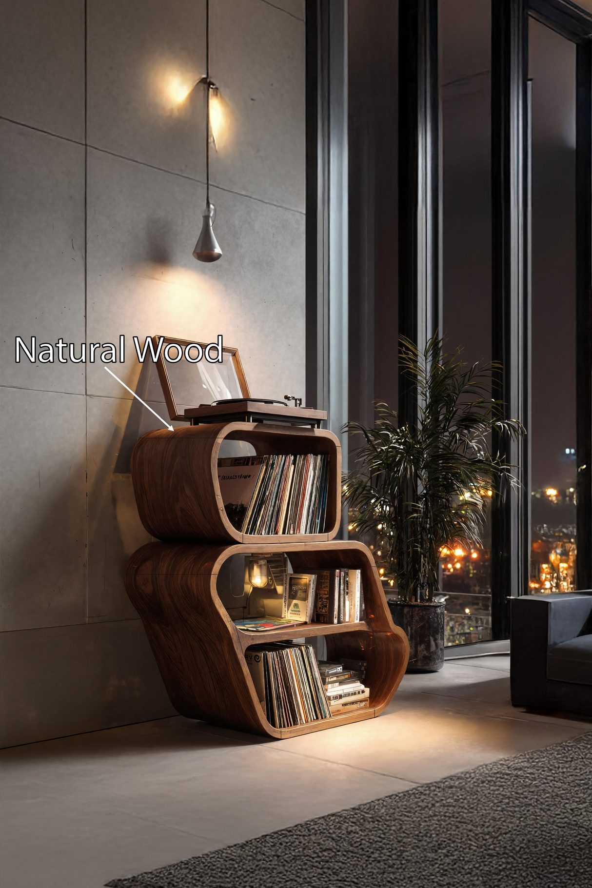 Mid Century Vinyl Record Console For Livingroom Style