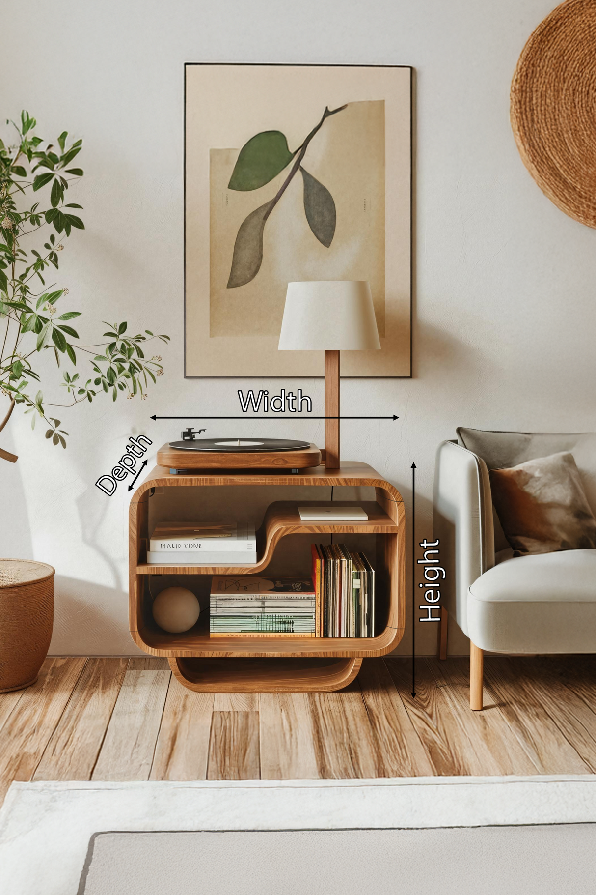 Farmhouse Style Media Cabinet For Entryway Decor