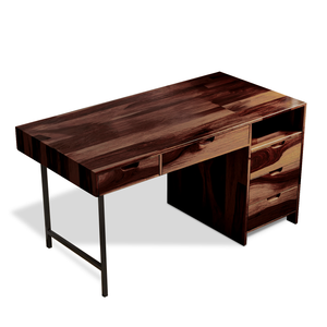 Modern Wooden Desk With Drawers For Home Office Or Study