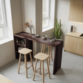 Compact Bar Table With Storage For Small Dining Area