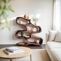 Sculptural Bookshelf For Living Room Or Office