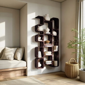Modern Bookshelf With Integrated Compartments For Living Room