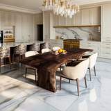 Handcrafted Live Edge Dining Table For Modern Kitchen