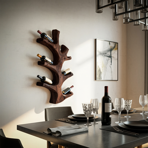Luxury Wine Rack Wall Sculpture For Kitchen And Living Room