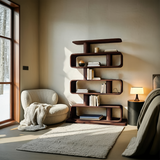 Minimalist Bookshelf With Shelves For Stylish Living Room