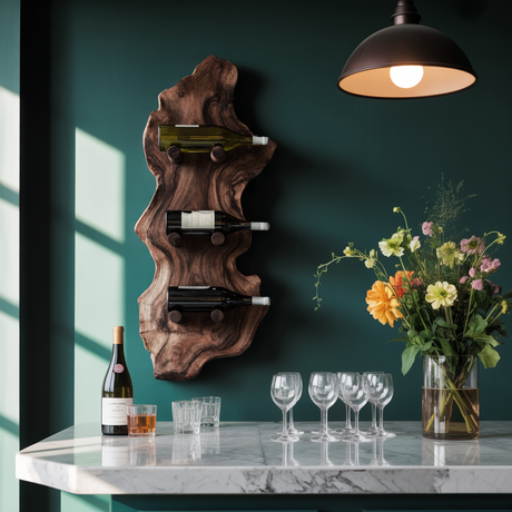 Farmhouse Wine Rack For Furniture Country Home Look