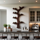 Rustic Wooden Wine Rack Branch Style For Home Bar