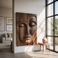 Modern Buddha Face Wall Art Living Room Entryway