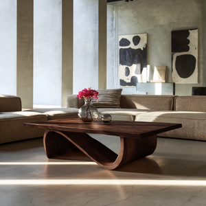 Minimalist Coffee Table Unique Base Design For Living Room