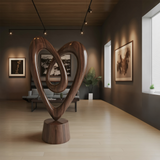 Rustic 3D Wood Art For Living Room Interior Wall Accent