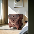 Sculptural Cabinet With Organic Curves And Drawers For Bedroom And Entryway