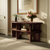 Handcrafted Wooden Entryway Table For Rustic Home Styling