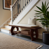 Minimalist Wooden Bench For Bedroom Interior Accent